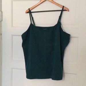 BNWT Lane Bryant forest green cami